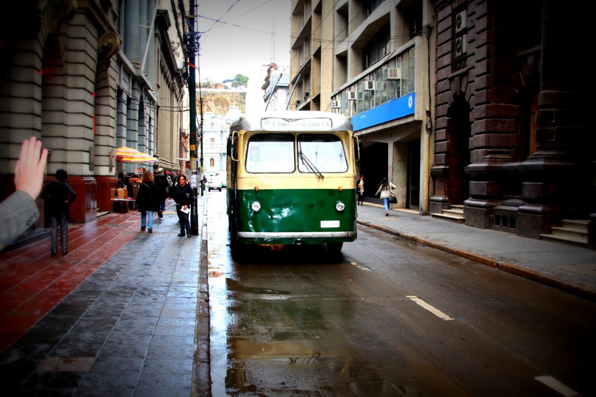 Bus in Valparaiso